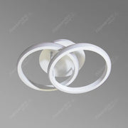 LED VERTEX LULUS циркулира наслагваните кръгове, 44W, 2 кръга, студена/гореща/неутрална светлина, бяла