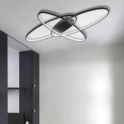 LED полилей със 140W орбита дистанционно управление, 3 елемента, овален, студ/гореща/неутрална светлина, нестабилна, черна