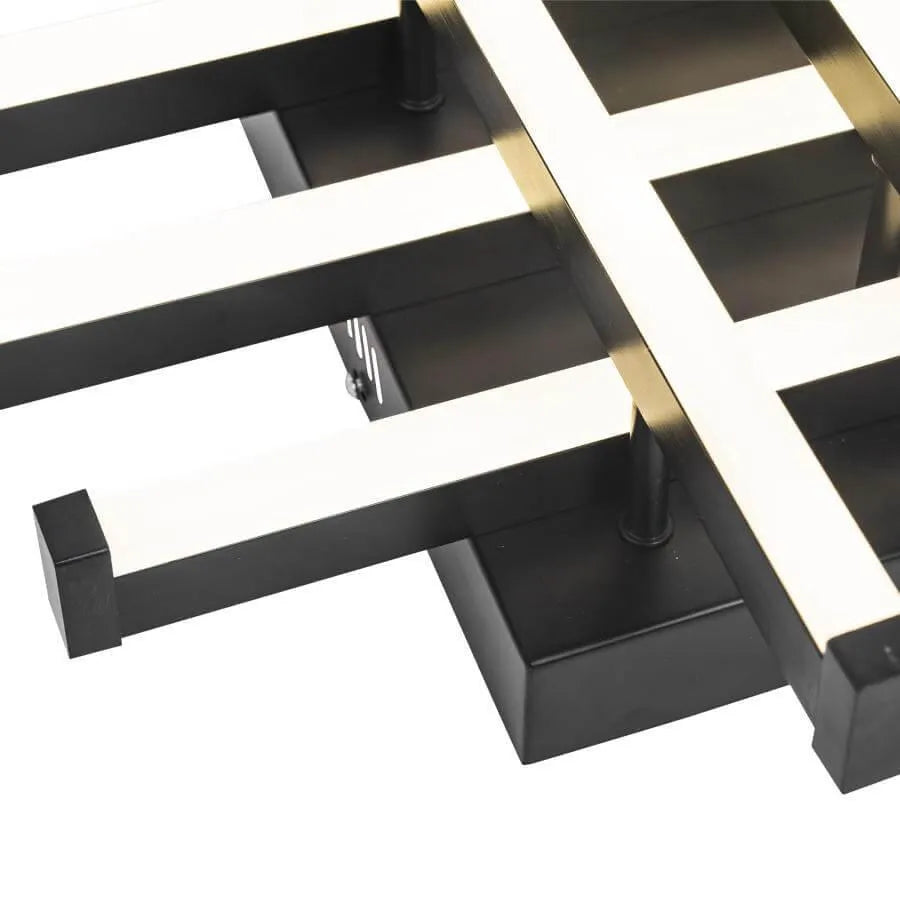 LED полилей с дистанционно управление Mora 120W, 6 елемента, линейна, студена/гореща/неутрална светлина, нестабилна, черна