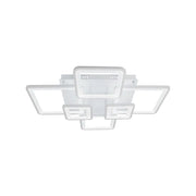 LED полилей с дистанционно управление, ела, 6 квадрата, 124W, студена/гореща/неутрална светлина, нестабилна, бяла