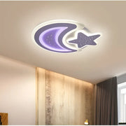 LULS LED месец и RGB звезда с дистанционно управление Coralia 80W студена/топла/неутрална бяла неутрална
