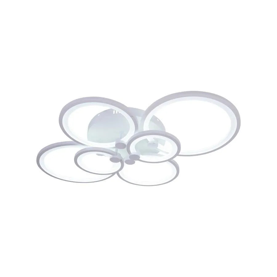 LED полилей с дистанционно управление Alani 168W, 6 кръга, студена/гореща/неутрална светлина, нестабилна, бяла