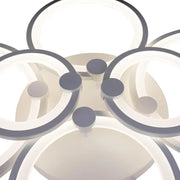 LED полилей с дистанционно управление Alani 168W, 6 кръга, студена/гореща/неутрална светлина, нестабилна, бяла