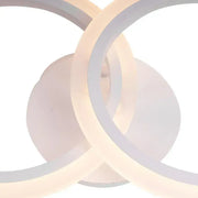 LED полилей с дистанционно управление на Betty 28W, 2 кръга, студ/гореща/неутрална светлина, лъч, бяло