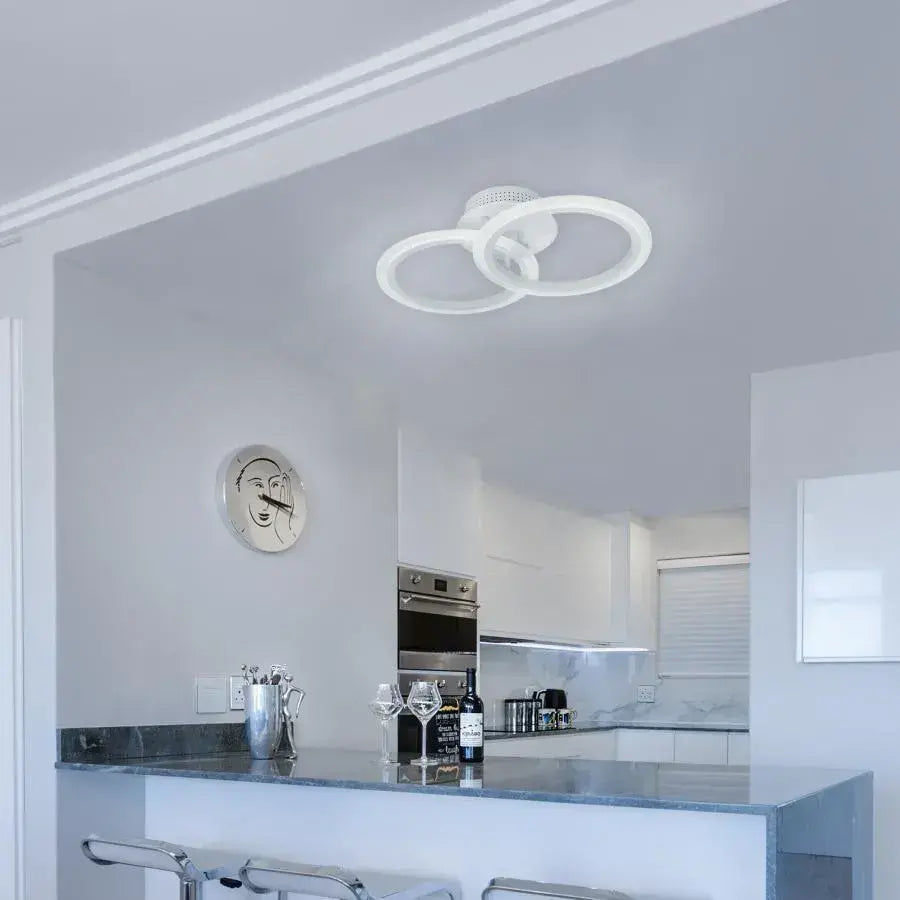 LED полилей с дистанционно управление на Betty 28W, 2 кръга, студ/гореща/неутрална светлина, лъч, бяло