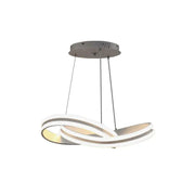 LED похот, окачена с дистанционно управление на Infinity Loop 120W, студена/гореща/неутрална светлина, нестабилна, бяла, регулируема височина