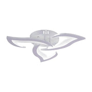 LED полилей с дистанционно управление Lotus 34W, 3 венчелистчета, студ/гореща/неутрална светлина, нестабилен, бял