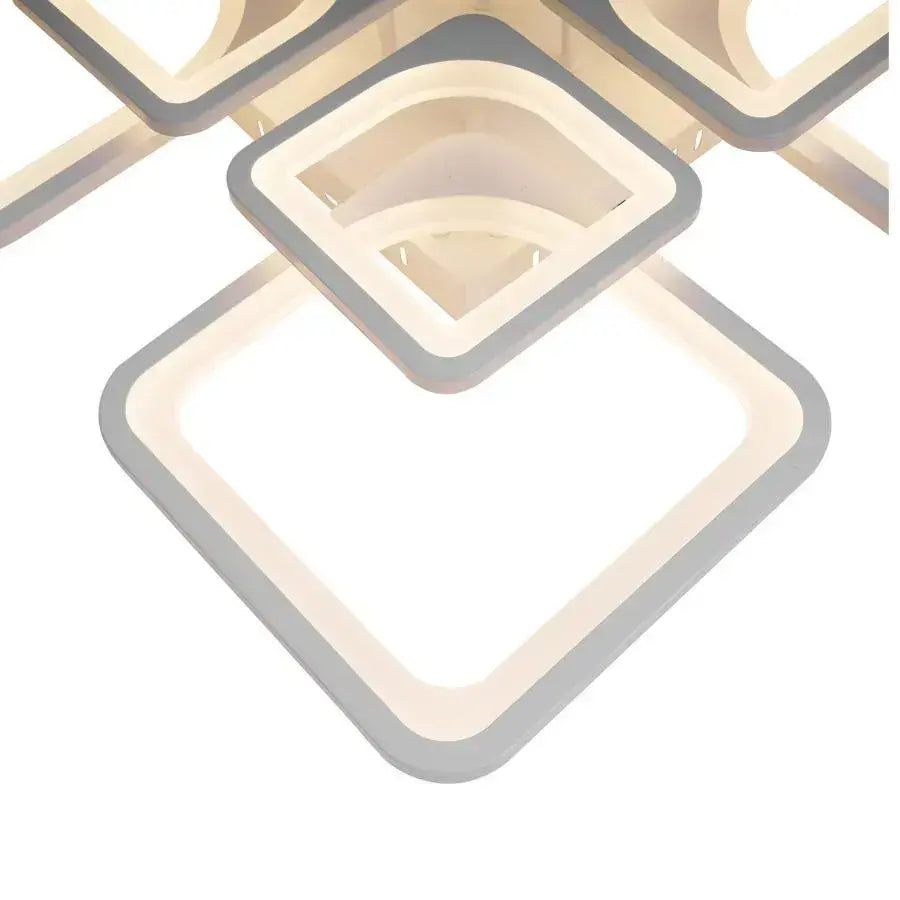 LED полилей със Zoe 135W дистанционно управление, 8 квадрата, студ/гореща/неутрална светлина, нестабилна, бяла