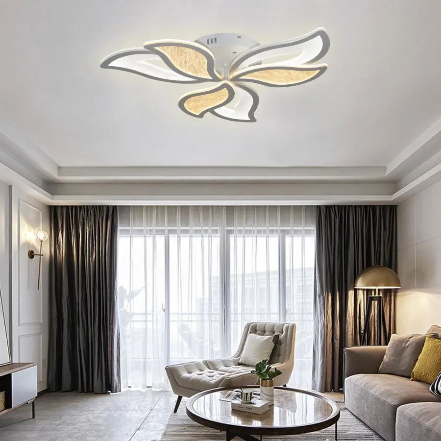 LED полилей с Kylen 144W дистанционно управление, 6 предмета, студена/гореща/неутрална светлина, бяла, бяла