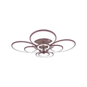 LED полилей с дистанционно управление Alani 200W, 8 кръга, студена/гореща/неутрална светлина, нестабилна, кафява