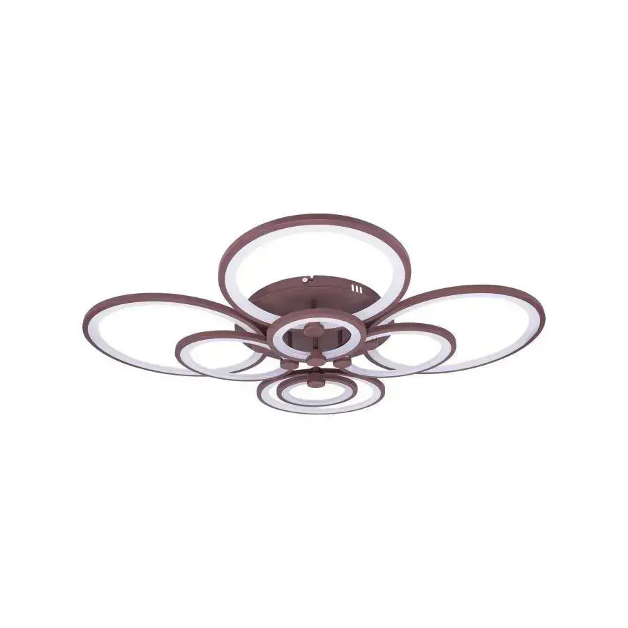 LED полилей с дистанционно управление Alani 200W, 8 кръга, студена/гореща/неутрална светлина, нестабилна, кафява