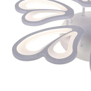LED похот на дистанционно управление на Blossom, 72W, 6 венчелистчета, студ/гореща/неутрална светлина, нестабилна, бяла