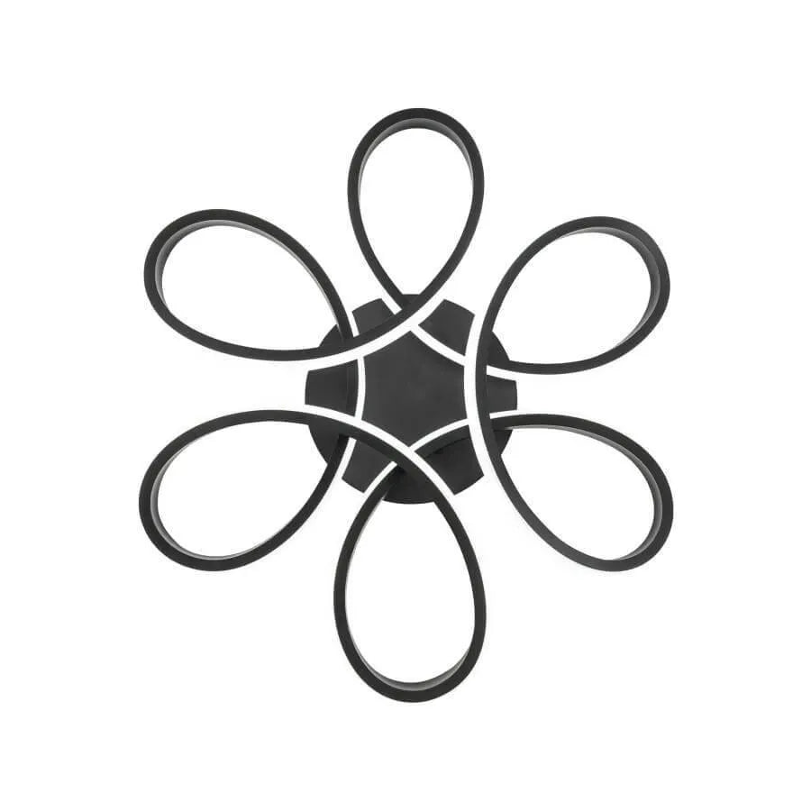 LED полилей с дистанционно управление на Helix 108W, студена/гореща/неутрална светлина, нестабилна, черна