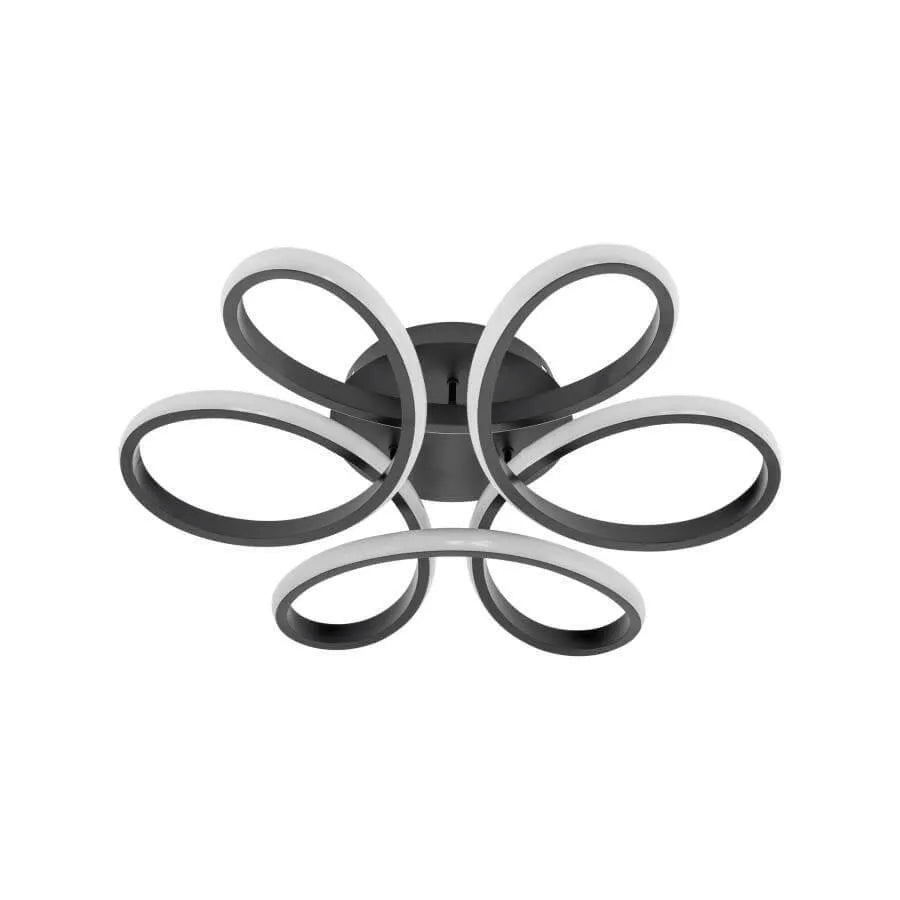 LED полилей с дистанционно управление на Helix 108W, студена/гореща/неутрална светлина, нестабилна, черна