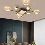 LED полилей с 168W Misel Remote Control, черно злато