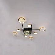 LED полилей с 168W Misel Remote Control, черно злато