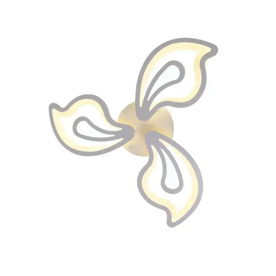 LED полилей с 68W славно дистанционно управление, 3 венчелистчета, студена/гореща/неутрална светлина, нестабилна, бяла