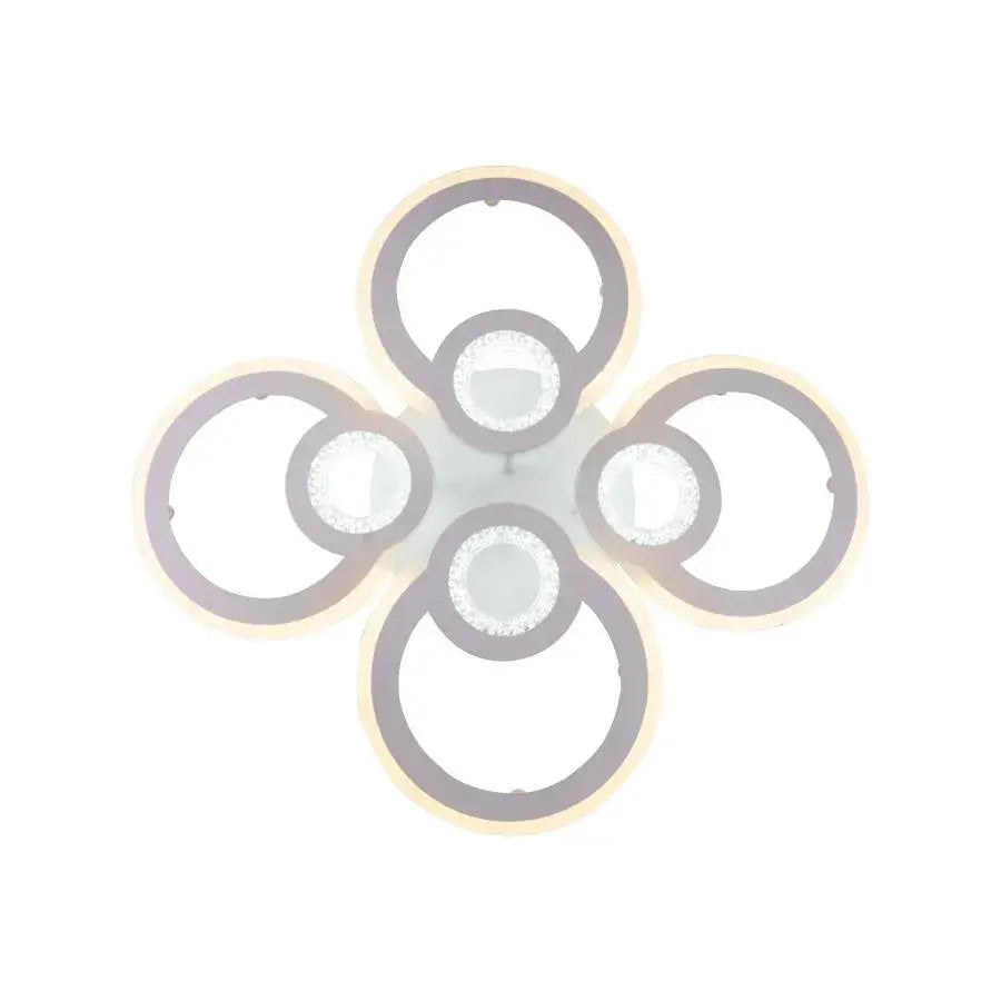 LED полилей с дистанционно управление на Kade 72W, 4 кръга, студ/гореща/неутрална светлина, нестабилен, бял