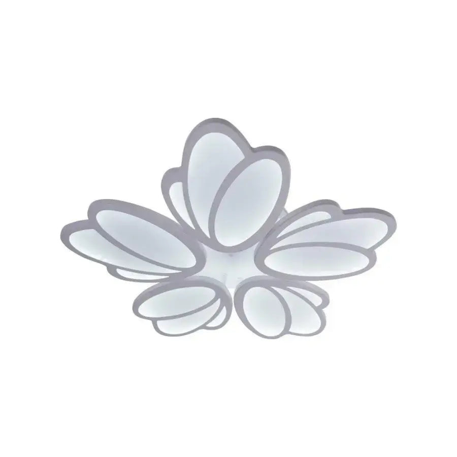 LED полилей със 73W дистанционно управление на лалета, 5 венчелистчета, студена/гореща/неутрална светлина, нестабилна, бяла