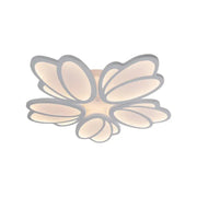 LED полилей със 73W дистанционно управление на лалета, 5 венчелистчета, студена/гореща/неутрална светлина, нестабилна, бяла