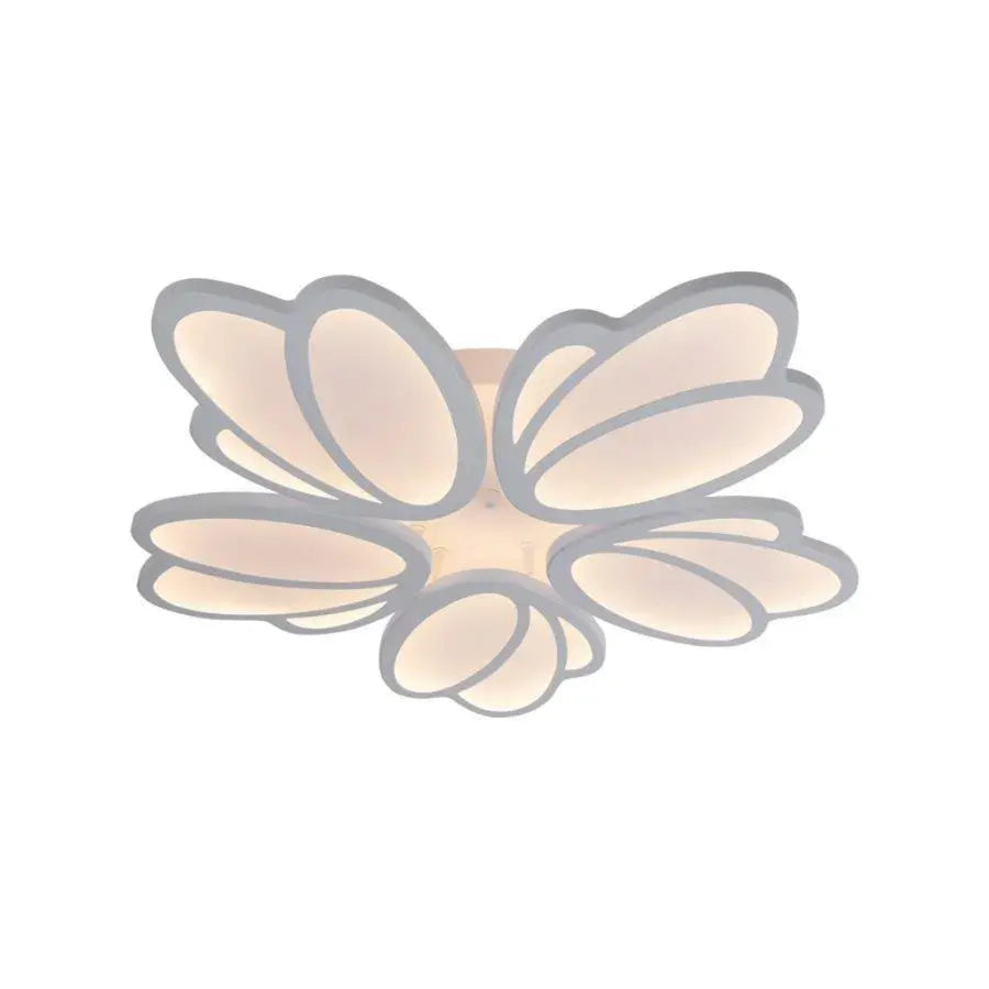 LED полилей със 73W дистанционно управление на лалета, 5 венчелистчета, студена/гореща/неутрална светлина, нестабилна, бяла