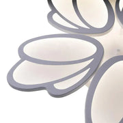 LED полилей със 73W дистанционно управление на лалета, 5 венчелистчета, студена/гореща/неутрална светлина, нестабилна, бяла