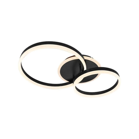 LED полилей с дистанционно управление на Lyra 80W, 2 кръга, студена/гореща/неутрална светлина, нестабилна, черна