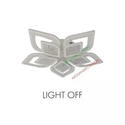 LED полилей с дистанционно управление на Dalia 170W, 5 венчелистчета, студ/гореща/неутрална светлина, нестабилен, бял