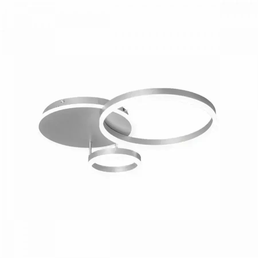 LED полилей с дистанционно управление на Теодора, 81W, 2 кръга, студена/гореща/неутрална светлина, нестабилна, сребърна