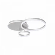 LED полилей с дистанционно управление на Теодора, 81W, 2 кръга, студена/гореща/неутрална светлина, нестабилна, сребърна