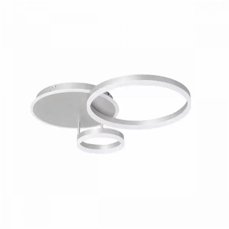 LED полилей с дистанционно управление на Теодора, 81W, 2 кръга, студена/гореща/неутрална светлина, нестабилна, сребърна