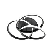 LED полилей с вектор на дистанционно управление Vortex 96W, 3 елемента, студена/гореща/неутрална светлина, нестабилна, черна