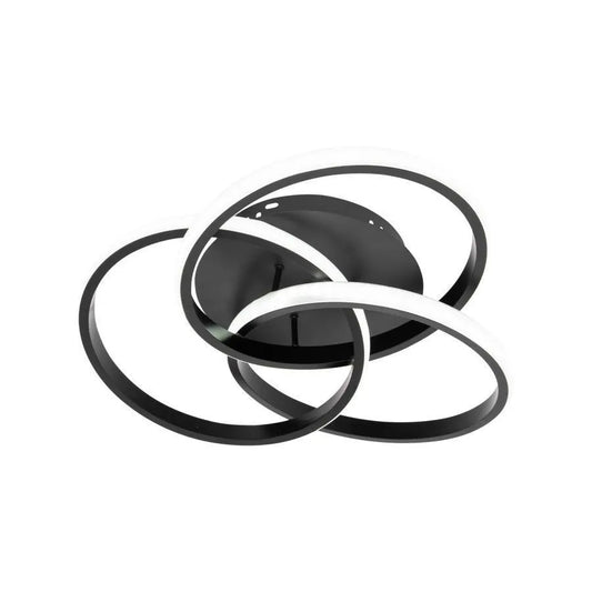 LED полилей с вектор на дистанционно управление Vortex 96W, 3 елемента, студена/гореща/неутрална светлина, нестабилна, черна