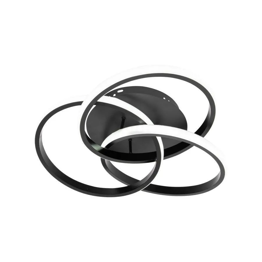 LED полилей с вектор на дистанционно управление Vortex 96W, 3 елемента, студена/гореща/неутрална светлина, нестабилна, черна
