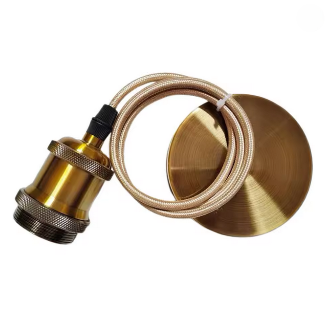 Антицизиран полилей, 1*E27, метал, бронз