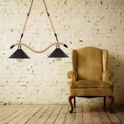 Lustrage Lust, 2*E27, кафяв, метален и канап