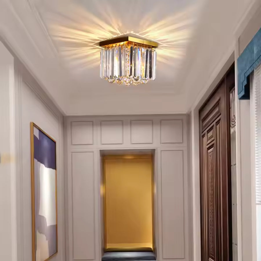 Crystal Martinez Linear Luxe, диаметър 35 cm, 4x E14, лъскаво злато