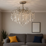 CRISTAL CHANDELIER EGO 5x E27, диаметър 47 см, лъскав хром