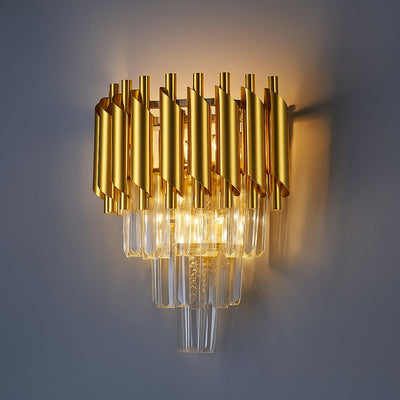 Нанесете кристален полилей Версай Piccolo, 2xe14, златист