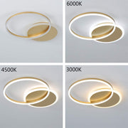 LED LED Lud, 2 кръга, 36W, студена/гореща/неутрална светлина, златист