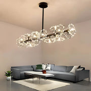 Cryordano Crystal Chandelier Giordano, 16x G4, 120 см дължина, черно
