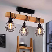Marcellus Chandelier, 3x E27, Black Brown