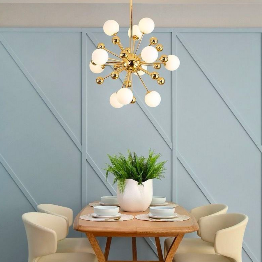 Auriemma Chandelier, 12x G9, Golden