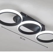 LED LED LED Elio Tscano, 24W, 3 кръга, студена/гореща/неутрална светлина, черно черно