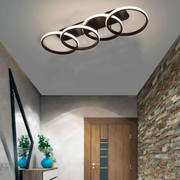 LED LED Lust Elio, 24W, 4 кръга, студена/гореща/неутрална светлина, черно черно