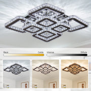 LED LED Quadria Supremo, 5x елементи, RGB 198W, Premium & неръждаема, гореща/студена/неутрална светлина