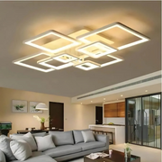 LED похот на дистанционно управление, ела, 8 квадрата, 203W, студена/гореща/неутрална светлина, нестабилна, бяла