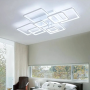 LED похот на дистанционно управление, ела, 8 квадрата, 203W, студена/гореща/неутрална светлина, нестабилна, бяла