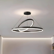 LED полилей с дистанционно управление на Amelia, 4000k, 31W, 30x49,9 см, черна, регулируема височина