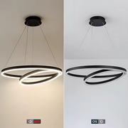 LED полилей с дистанционно управление на Amelia, 4000k, 31W, 30x49,9 см, черна, регулируема височина